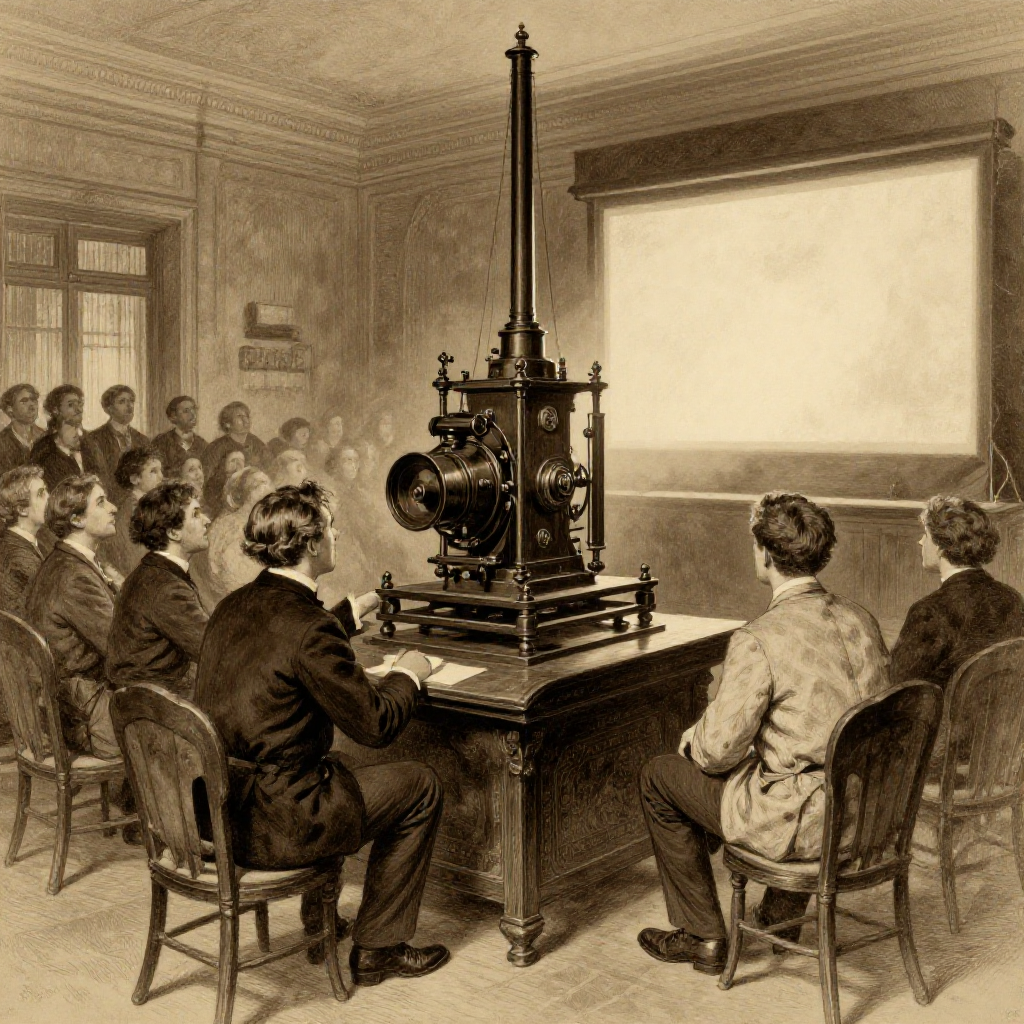 Les frères Lumière et la première projection cinématographique 1895